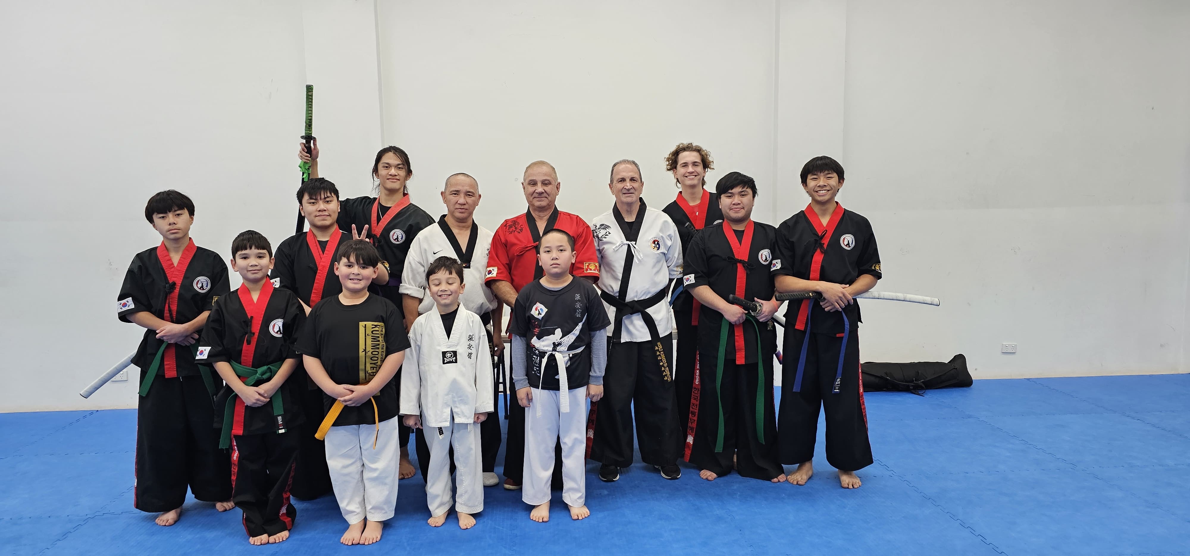 July kumooyeh swords grading completed with the present of master Corrado and instructor John